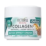 Victoria Beauty Collagen Creme mit Hyaluronsäure, Anti Aging Hyaluron Gesichtscreme mit Niacinamide und Matrixyl 3000, Augencreme gegen Falten, Face Moisturizer, 50ml