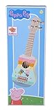 Eichhorn - Peppa Pig Holz Ukulele 43cm lang, fördert die auditive Wahrnehmung, 4 Nylonsaiten, stimmbar, aus Kiefernholz, Birkensperrholz, ab 3 Jahren