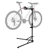 WOLTU Fahrradmontageständer, Fahrrad Reparaturständer, Montageständer für Fahrräder dreibeinig, mit Werkzeugablage, höhenverstellbar klappbar 360° drehbar, bis 25 kg, aus Metall