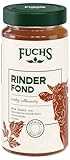 Fuchs Gewürze - Rinder Fond, optimale Basis für Suppen und Saucen, Ohne Geschmacksverstärker, Farbstoffe oder Palmfett, Gluten und laktosefrei, 400 ml im wiederverschließbaren Glas