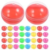 BESPORTBLE Automaten Kapseln, 50 Stück 3.8cm Kleine Plastikkugeln zum Befüllen für Befüllbare Weihnachtskugeln Kaugummiautomat Kinderparty