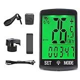 Bike Computer Cordless Cycling Speed Sensor, Digital Waterproof Luminous Display, Real-Time Speed and Performance Tracker, Compact Accessory for Road Bikes Dirtbikes ATV Scooters Use 6.5cm/2.56in