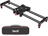 Zecti Kameraschieber, 40 cm, verstellbar, Kohlefaser, Kamera-Dolly Track Slider, Video-Stabilisator-Schiene für Kamera, DSLR, Video, Film, Fotografie, Camcorder, Stabili und Telefon