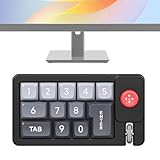 Programmierbare Tastatur – mechanische RGB-Gaming-Tastatur | kabelgebundene mechanische Tastatur | Hot-Swap-austauschbare Nummernblock mit Joystick für Bürocomputer im Grafikdesign