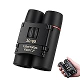 Fernglas 30x60 – Mini Feldstecher für Kinder & Erwachsene, Kompakt & Leicht, 126m/1000m Sichtfeld – Ideal für Wandern, Reisen, Vogelbeobachtung & Outdoor-Aktivitäten