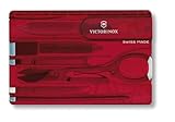 Victorinox Multitool Card, Swiss Card Classic, Multitool-Messer in Kreditkartenformat, 10 Funktionen, Spitzklinge, Schere