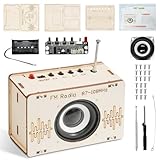 Radio Bausatz, Experimente für Kinder ab 8, Lautsprecher Bausatz, DIY Kits Holz Radio, Elektronik Baukasten, Holz Bausatz Kinder, Experimentierkasten, STEM-Spielzeug Geschenke ab 8-12 Jahre Jungen