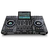Denon DJ PRIME 4+ Standalone DJ-Controller mit Stem-Trennung auf 4 Decks, WLAN-Streaming, Drop Sampler Mixer, 10.1' Touchscreen, Beleuchtungssteuerung