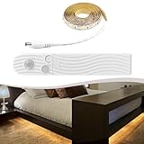 Yhenlovtt Automatisierte LED-Sensorleuchte für Nachttisch und Schrank, batteriebetriebene Umgebungsbeleuchtung (weißes Licht, 3 m)