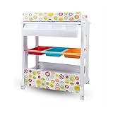 7LiuYueFei6 Wickeltisch, abnehmbar, multifunktional, Baby-Aufbewahrung, Badepflege, Massagetisch mit Rädern, 8 Farben, Wickelstation (Farbe: D) (B) (D) (E)