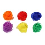 PACKOVE 6 Haarturbane Für Frauen Bandschals Für Frauen Bandana Für Frauen Tanzschals Satinschals Turbinen Für Damen Ballettschal Damenschals Chiffon-hijab Anti-wind Und Sand Sanft Fräulein