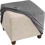 Fußhocker Bezug Ottomane Quadratisch Schonbezug Hockerbezug 60x60 /40x40 Stretch Samt Husse für Fußhocker Ottomanischer Hocker-Bezug Überzug Hocker Protector Waschbar ( Color : #1 , Size : 50x50cm/20x