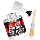 Miioto Kontaktkleber, PVC Rohr Kleber, für Rohrverbindungen, Abflussrohre, Kunststoffrohre, PVC Kleber | Gute Wasserdichtigkeit und Schnelle Klebezeit