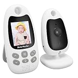 Yunseity Baby-Überwachungskamera, Babyphone mit 2-Zoll-Bildschirm, Digitaler Verschlüsselungstechnologie, 1000 Fuß 2-Wege- mit Kamera und Ton für die Familie (EU-Stecker)