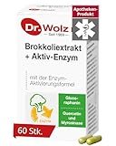 Dr. Wolz Brokkoliextrakt + Aktiv-Enzym, Extrakt mit der Sulforaphan-Aktivierungsformel, mit Quercetin, Glucoraphanin und dem Enzym Myrosinase, 60 Kapseln