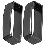 Tofficu 2 Stück Kopf der Gürtelschnalle Gürtelhalter -Schnalle Gürtelschlaufen Ringversteller Gürtelzubehör für Herren Gürtelschlaufeclip Rillenriemen Zinklegierung Dunkelgrau