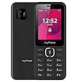 MP myPhone Jazz Tastenhandy ohne Vertrag 2,4” Seniorenhandy mit Taschenlampe, Dual SIM, Kamera, FM Radio, MP3, Lange Akku 800mAh, Bluetooth, SD, Mobiltelefon, Rentner Handy, Großtastenhandy - Schwarz