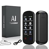 Sprachübersetzungsgerät, KI-Übersetzer, ChatGpt AI Übersetzungsgerät mit Sprachausgabe, Sprachübersetzer, Offline-Übersetzer, Fotoübersetzer zum Lernen, Reisen (Z2)