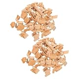 Gadpiparty 2 Beutel Zypressen Räucherchips 3–5cm Grill Holzspäne für Fleisch Geflügel Gemüse BBQ Grillzubehör mit Authentischem Holzraucharoma