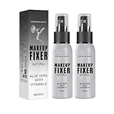 Makeup Fixierspray - 2 Stück, Lang Anhaltende Makeup Fixierung, Schweißfest, Ölfrei Kontrolle, Hydratisierend, Schnelltrocknend, Mattierender Effekt, Ideal Für Alle Hauttypen, Einfache Anwendung