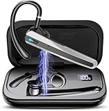 Atheewon V5.3 Bluetooth Headset, Headset Kabellos Freisprech mit ENC Dual Geräuschunterdrückung Mic, 120 Std Spielzeit In-Ear mit LED-Ladebox, Bluetooth Ohrhörer für Handy/Trucker Fahrer/Geschäft