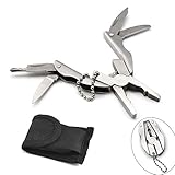 WJUAN Multi-Tool/Silber Leichte Multitool Zange, Geeignet für Camping Im Freien, Reisen oder Indoor-Aktivitäten, Bequem zum Tragen von Faltbares Multitool Edelstahl Taschenwerkzeug