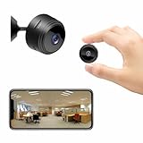 Mini Kamera 1080P Full HD WLAN Kamera Überwachung Innen Mini Überwachungskamera Live Übertragung Handy App Kompakt Akku-betrieben WiFi-Konnektivität mit Bewegungsmelder für Startseite Büro Sicherheit