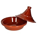 MamboCat Schmortopf I Tajine I 2 Liter I Mediterran I Unikat Handarbeit - Glasiert I Orientalisch I Marrokanisch I Antike/Vintage I Mittelalter I Wikinger