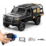 ARRIS 1/12 Maßstab RC Crawler, MN-82S LC79 RTR RC Truck 4x4 Off Road Fahrzeuge 2.4GHz RC Modell für Erwachsene Hobby Spielzeug (Schwarz)