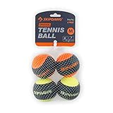 SKIPDAWG Ball Hundeball Tennisball mit Quietscher 4er Set sehr gut für Ballschleuder