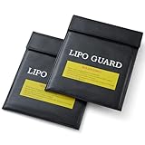 PAWBOSE 2 Stück Lipo Bag Feuerfeste, explosionsgeschützte Lipo Battery Safe Bag LiPo Guard Bag zum Aufbewahren und Aufladen von, Lipo Akku Tasche, Lipo Safe Bag