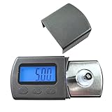 Ciieeo Digitale Präzisionswaage für Schmuck und Diamanten Mini mit LCD Hintergrundbeleuchtung für Tonarm und Nadelmessungen Schwarz