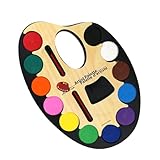 Aquarellfarben Set - Aquarellpalette | Aquarellfarben Set | Reise-Aquarell-Set | 12 Farben Aquarellfarben | Malset Kunstbedarf mit Konzept