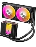 upHere E240KC AIO Wasserkühlung 240mm,ARGB-Lüfter(600-1800 RPM),Wasserkühlung PC,Effizienter CPU-Wasserkühler mit magnetischer Abdeckung,Flexibles Design,Kompatibel mit Intel 1851 1700 & AMD AM5 AM4