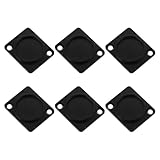 TOKIDNY 6 Stück Xlr Panel montage Blindplatte Metall Rack Mount Schutzabdeckung für Mikrofon Audio Chassis Lautsprecheranschluss Staubdicht Einfache Installation