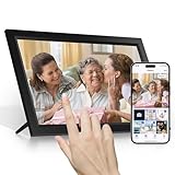 Tibuta 15.6 Zoll WiFi Digitaler Bilderrahmen, 1366x768IPS Touchscreen, Teilen von Fotos oder Videos über Uhale -Anwendungen, automatisch drehen, Muttertages für den Muttertag