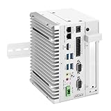 ROUAFWIT Industrie Mini PC Lüfterlos Fanless Embedded Computer i5 8265U Dual LAN 2COM 16Pin GPIO 4USB3.2 4K Display Auto Power On DDR4 32G RAM 1TB SSD, 1 x PCIe x1 Slot