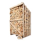 1-3 Boxen Brennholz Buche 25cm 1,8 RM Box Luftgetrocknet ofenfertig Kaminholz Heiz Holz Feuerholz Scheitholz Kaminfeuer Lagerfeuer Pizzaofen Ofen | Energie Kienbacher (1 Box)