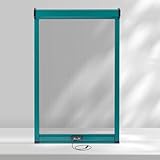 Koncey Fliegengitter Fenster Rollo, Insektenschutzrollo für Fenster, Rahmen aus Aluminiumlegierung, Maßgefertigt Fensterfliegengitter, Abnehmbar