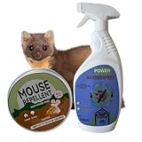 Generisch Marderabwehr Auto (1x) Duft Marderspray - 500ml Für Auto, Garten, Garage, Dachboden - Schützt 6 Monate Vor Marder Und Mäuse - Marderschreck Garten Lösung.Haustier & Umweltfreundlich