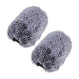 BESPORTBLE 2 Stück Mikrofon Windschutz Abdeckung Plüsch Mikrofon Schutz für Windgeräusche und Schützt vor Schmutz Installieren