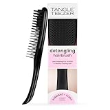 Tangle Teezer Ultimate Detangler Haarbürste – Für Nasses & Trockenes Haar – Entwirrungsbürste für Alle Haartypen – Zweistufige Borsten Reduzieren Haarbruch & Entfernen Knoten – Schwarz