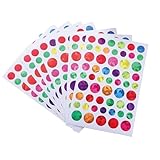 Glitzer Star Heart Aufkleber 960/1080/1380pcs Buntes Herzsternaufkleber Zum Wickeln Von Kindern Motivationsaufkleber Fünf Spitze Sternaufkleber