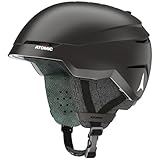 ATOMIC SAVOR Skihelm in Schwarz Größe M - Unisex für Erwachsene - 360° Fit System - Überlegener Aufprallschutz - Aircon Belüftungssystem - Kopfumfang 55-59 cm