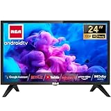 RCA Smart TV 24 Zoll(60cm) Fernseher Android TV HD Ready Triple Tuner Dolby Audio Google Play Store YouTube Netflix DAZN Disney+ Google Assistant WiFi Bluetooth(2023)