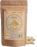 SPINTZ® 420 Stk. Bio Ingwer Kapseln - vegane Ingwer Kapseln hochdosiert - 2000 mg Ingwer Pulver Bio je Tagesdosis - Ingwerwurzel gemahlen | plastikfrei und nachhaltig verpackt