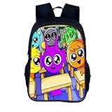 Sp𝒓u𝒏𝒌𝒊 Schulrucksack,Kinderrucksäcke Mädchen Jungen Leicht Backpack,Musikspiele Sp𝒓u𝒏𝒌𝒊 Characters Grafikdruck Rucksack Teenager,Schultaschen Schulbedarf Buchtasche Geschenk(#A)