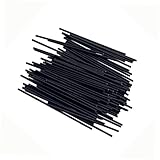 UTHCLO 100 Stück Schwarze Gitarren Seitenpunkt Marker Stäbe Fretboard Positionsmarkierungen Einlegepunkte Zubehör für Gitarren und Bässe Gfc