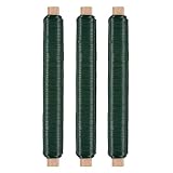 Nordstern Blumendraht Basteldraht Grün 3er Pack - Wickeldraht Ø 0,65 mm x 38 m