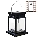 Solarlaterne für den Außenbereich – Laternen für den Außenbereich, für Veranda, Tischlampe, Solarlaterne Dekoration, tragbare Hängeleuchten für den Innenbereich, Garten, Hof